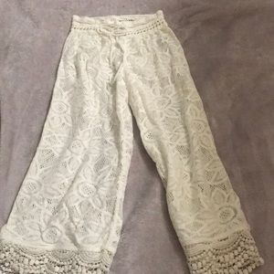 Aerie white cover up beach pants